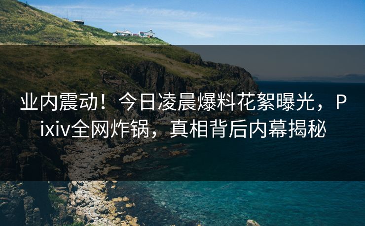 业内震动！今日凌晨爆料花絮曝光，Pixiv全网炸锅，真相背后内幕揭秘